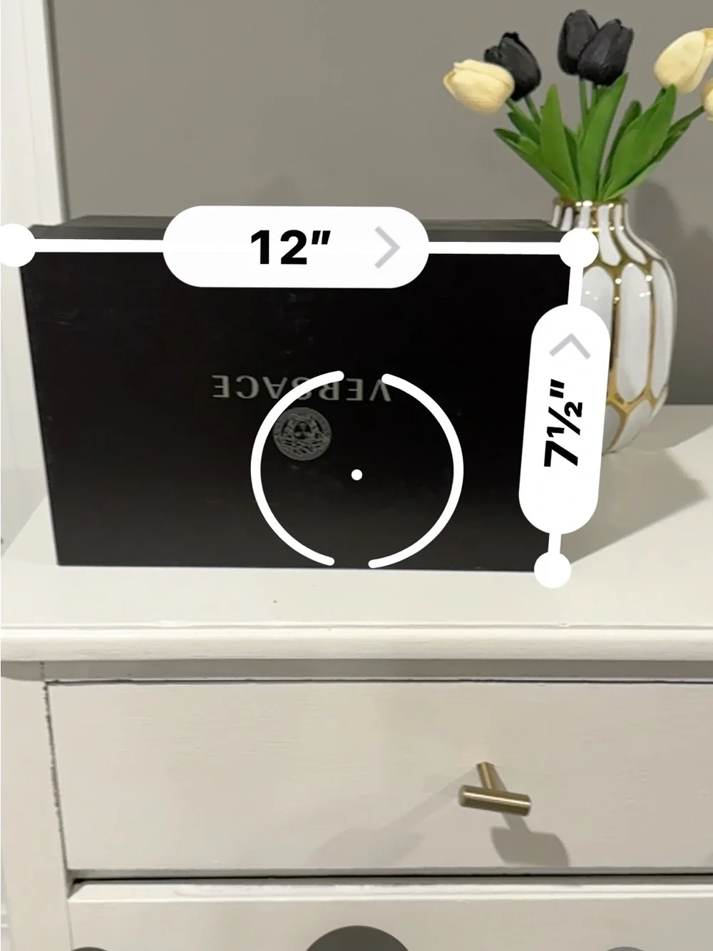 Versace Black VR Accessory Box with Logo